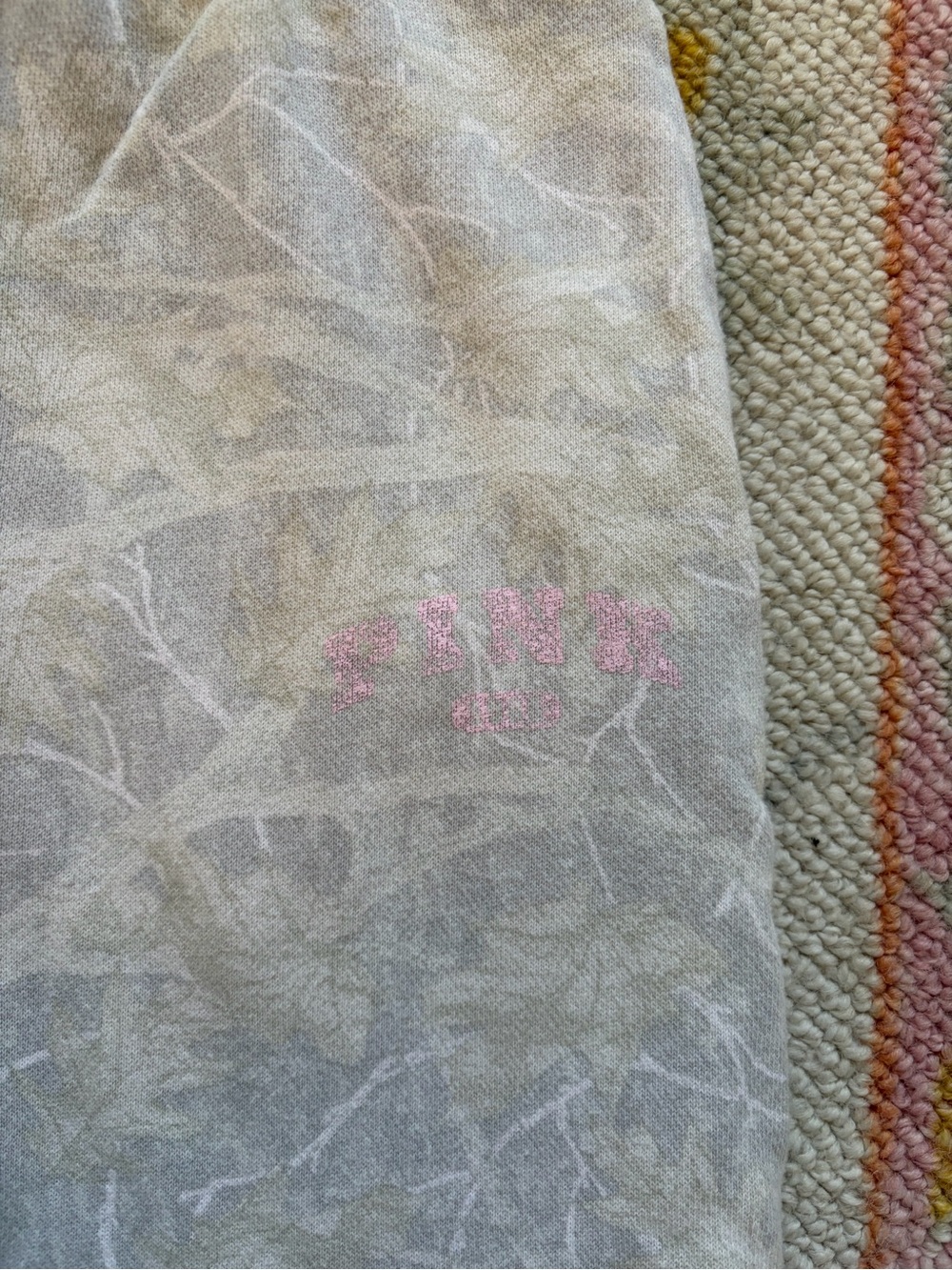 VS Pink Beige Camo Jogger Sweatpants - Picture 2 of 5